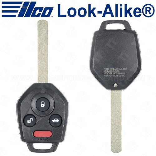 Ilco Subaru Remote Head Key - 4B Trunk - Replaces CWTWB1U811 - RHK-SUB-4B2