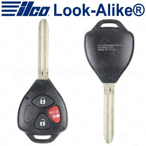 Ilco Toyota Scion Remote Head Key 3B - Replaces HYQ12BBY/BDC - 4D-67 - RHK-TOY-3BD1