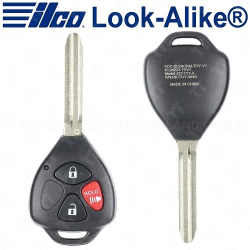 Ilco Toyota Remote Head Key 3B - Replaces HYQ12BDC - G -  RHK-TOY-3BG1