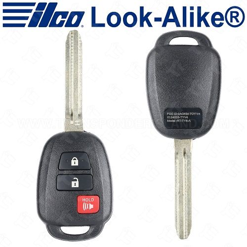 Ilco Toyota Remote Head Key - 3B - H Chip - Replaces GQ4-52T - RHK-TOY-3BH