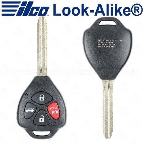Ilco Toyota Remote Head Key - 4B - 4D 67 - Replaces HYQ12BBY - RHK-TOY-4BD