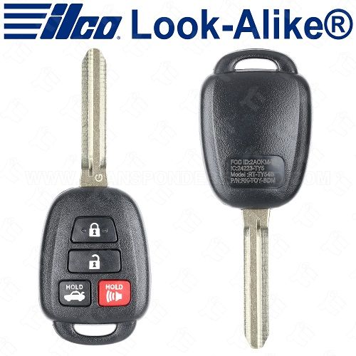 Ilco Toyota Remote Head Key - 4B - G Chip - Replaces HYQ12BDM - RHK-TOY-4BG
