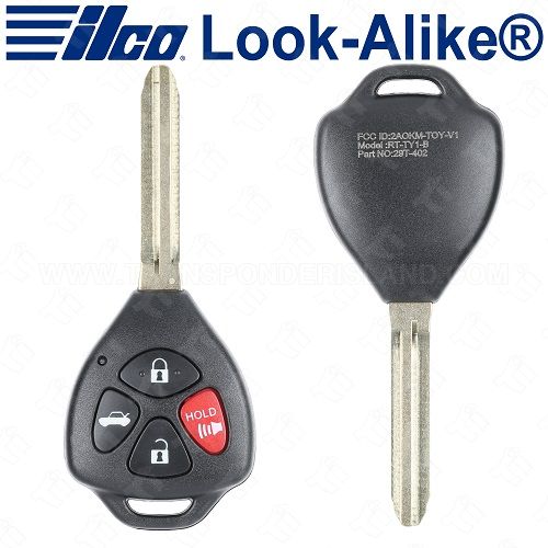 Ilco Toyota Remote Head Key 4B - 4D 67 - Replaces GQ4-29T - RHK-TOY-4BD2