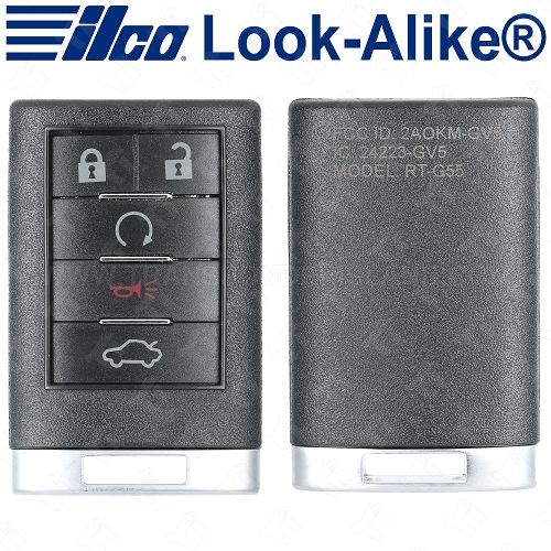 Ilco Cadillac Keyless Entry Remote - 5B Trunk / Remote Start - RKE-CAD-5B2 - Replaces: OUC6000066