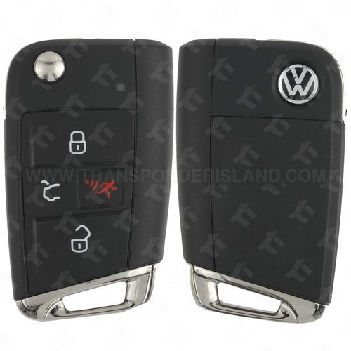 2018 - 2020 Volkswagen Remote Flip Key 5G6 959 752 BM with Comfort Access MQB HU162-T Keyway