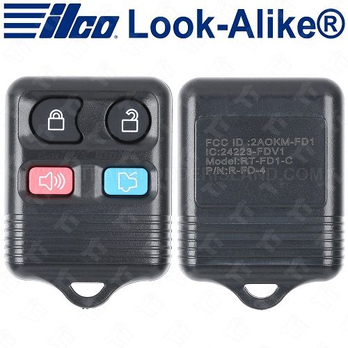 Ilco Ford 4 Button Keyless Entry Remote - Replaces CWTWB1U331 - RKE-FORD-4B1