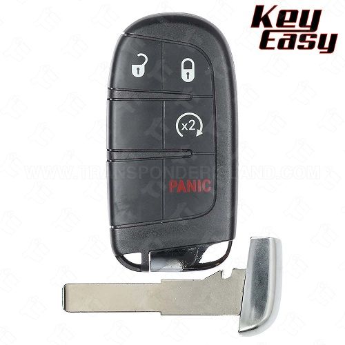 2014 - 2022 Jeep Fiat Smart Key 4B Remote Start - REPLACES: M3N-40821302 - AFTERMARKET
