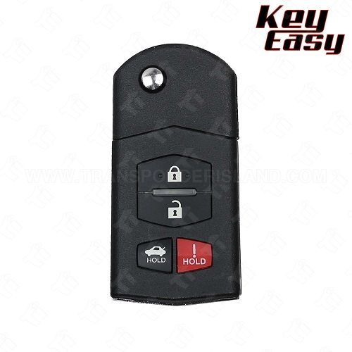 2006 - 2008 Mazda 6 Sedan Remote Flip Key 4B Trunk - REPLACES: KPU41788 - AFTERMARKET