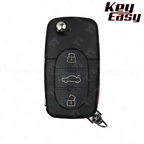 1998 - 2002 Volkswagen Round Button Flip Key - REPLACES: 1J0959753F - AFTERMARKET