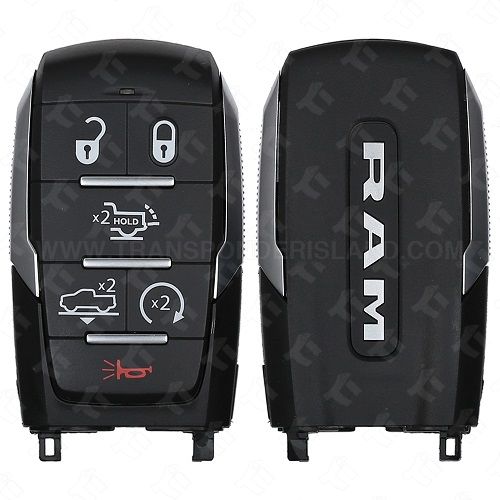 2025 Ram 1500 Pickup Smart Key 6B Starter / Tailgate / Air Suspension - OHT4882056 - Satin Sides 68523815AA