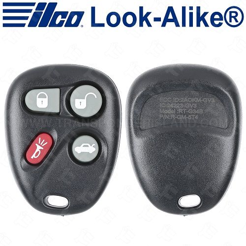 Ilco GM Keyless Entry Remote 4B Trunk - Replaces 16263074-99 L2C0005T - RKE-GM-4B4