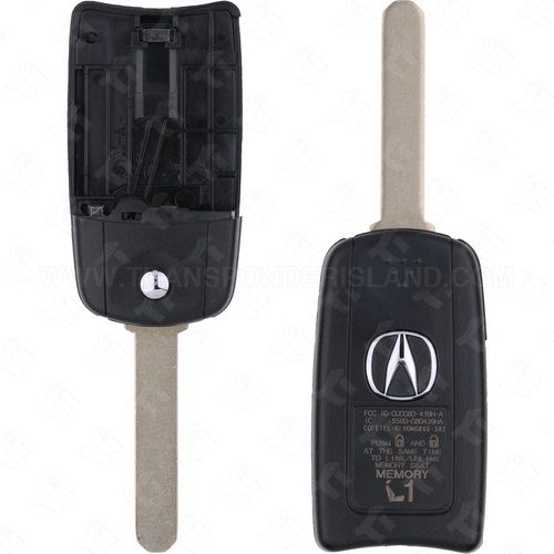 2007 - 2008 Acura TL Remote Flip KEY SHELL ONLY - OUCG8D-439H-A - MEMORY# 2