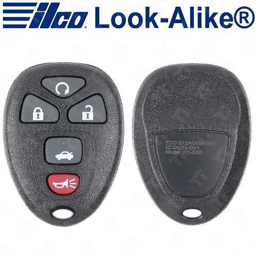 Ilco GM Keyless Entry Remote 5B Trunk / Starter - Replaces  22733524 KOBGT04A - RKE-GM-5B1