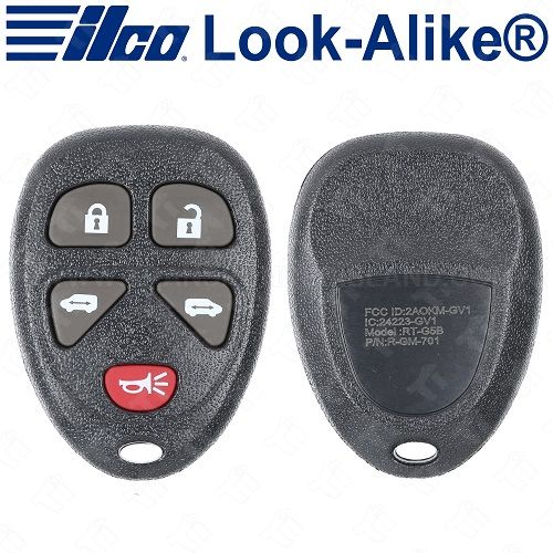 Ilco GM Keyless Entry Remote - 5B Power Doors - RKE-GM-5B4 - Replaces: KOBGT04A