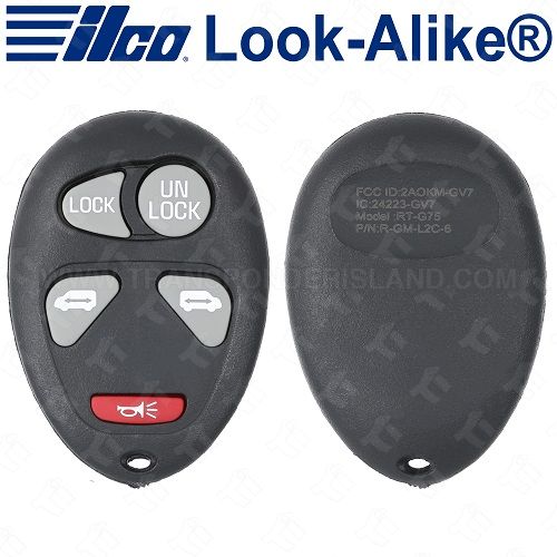 Ilco GM Keyless Entry Remote 5B Power Doors - Replaces 10335587 L2C0007T - RKE-GM-5B5