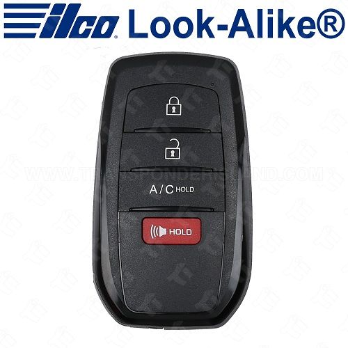 Ilco Toyota Smart Key - 4B A/C - PRX-TOY-4B14 - Replaces: 8990H-42510