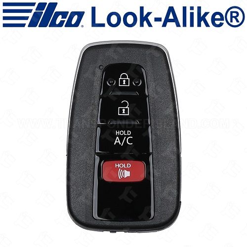 Ilco Toyota Smart Entry Key - 4B A/C - PRX-TOY-4B17 - Replaces: 89904-47790