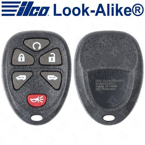 Ilco GM Keyless Entry Remote - 6B Remote Start / Side Doors - RKE-GM-6B2 - Replaces: 15114376 / KOBGT04A