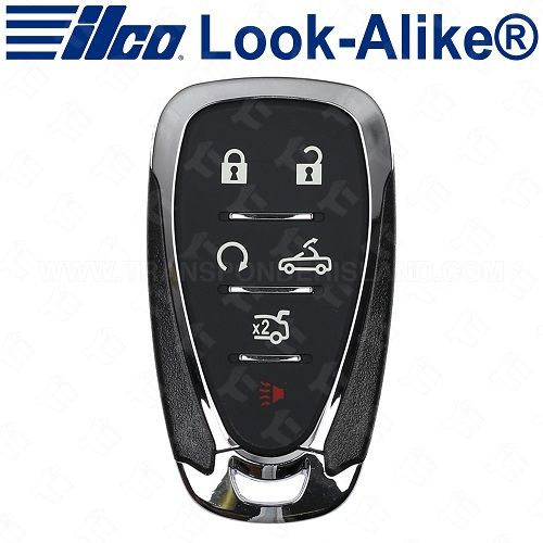 Ilco Chevrolet Smart Key - 6B Trunk / Remote Start / Drop Top - PRX-GM-6B4 - Replaces: HYQ4ES