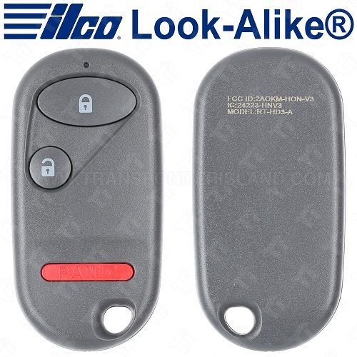 Ilco Honda Keyless Entry Remote - 3B - RKE-HON-3B2 - Replaces: OUCG8D-344H-A