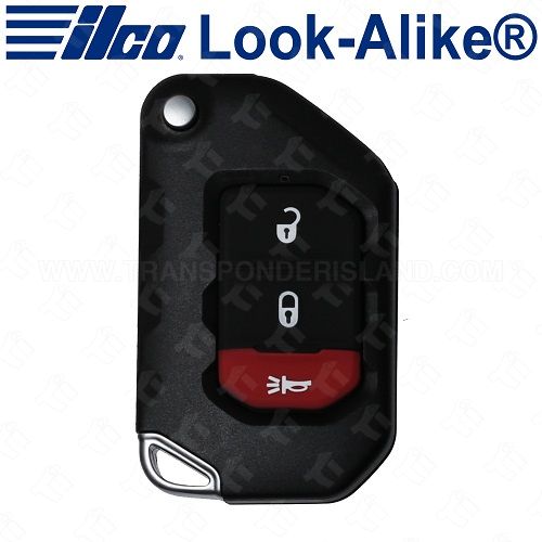 Ilco Jeep Smart Remote Flip Key - 3B - FLIP-JEEP-3B1 - Replaces: 68416782AA