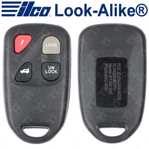 Ilco 2003 - 2005 Mazda 6 Sedan Keyless Entry Remote 4B Trunk - Replaces  KPU41805 - RKE-MAZ-4B1