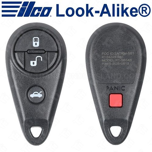 Ilco Subaru Keyless Entry Remote - 4B Trunk - RKE-SUB-4B1 - Replaces: CWTWB1U819