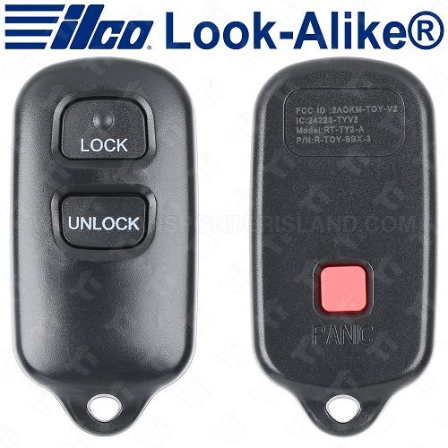 Ilco Toyota Keyless Entry Remote - 3B - RKE-TOY-3B2 - Replaces: HYQ12BBX