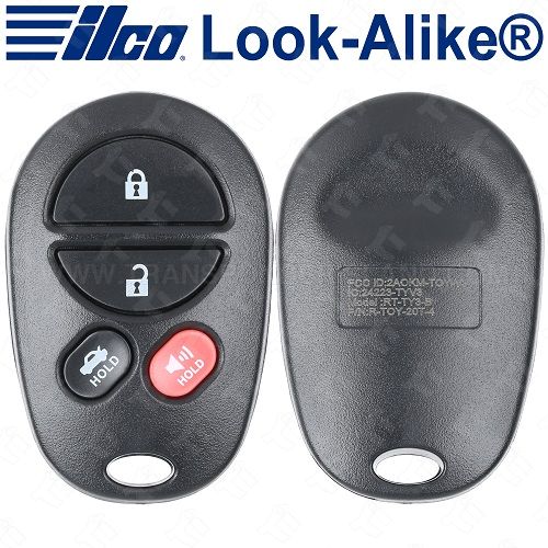 Ilco Toyota Keyless Entry Remote - 4B Trunk - RKE-TOY-4B1 - Replaces: GQ43VT20T