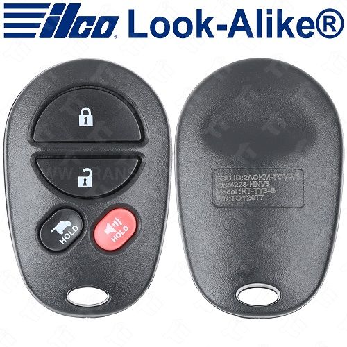 Ilco Toyota Keyless Entry Remote - 4B Hatch - RKE-TOY-4B2 - Replaces: GQ43VT20T