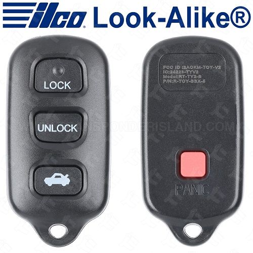 Ilco Toyota Keyless Entry Remote - 4B Trunk - RKE-TOY-4B5 - Replaces: HYQ12BAN