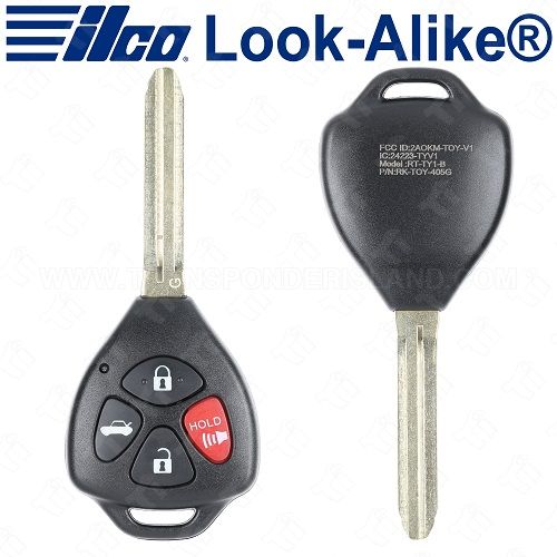 Ilco Toyota Corolla Remote Head Key 4B - G Chip - GQ4-29T - RHK-TOY-4B1