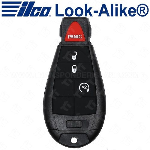 Ilco Jeep Fobik Key - 4B Remote Start - POD-LAL-4B7 - Replaces: GQ4-53T
