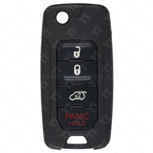 2015 - 2018 Jeep Renegade FIAT 500X Flip Key 4B With 48 AES Chip - AFTERMARKET