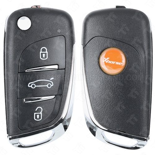 Xhorse Wireless Universal Remote Head Key with Super Transponder Chip XEDS01EN - PURPLE