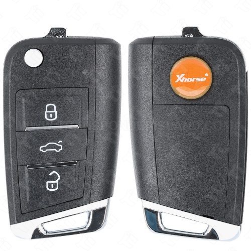 Xhorse Wireless Remote Head Key with Super Transponder Chip XEMQB1EN - PURPLE
