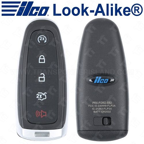 Ilco Ford Lincoln Smart Key 5B Trunk and Starter - Replaces M3N5WY8609 - PRX-FORD-5B2 / PRX-FORD-5B10