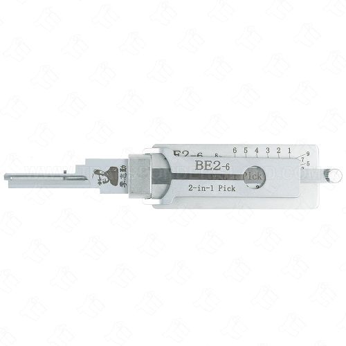 Original Lishi BE2 BEST 6 PIN 2-In-1 Pick and Decoder USA ONLY