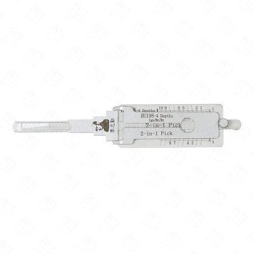 Original Lishi 2-In-1 Pick and Decoder HU198 4 Depths "P" Series Ford F150 - 10 Cuts - AG