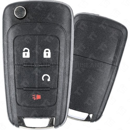 2010 - 2021 GM High Security Remote Flip Key Shell - 4B Side Starter