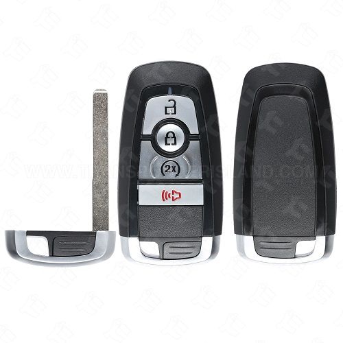 2017 - 2026 Ford Smart Key Shell 4B Starter with Emergency Key