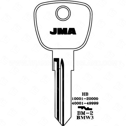 JMA BMW Key Blank BM-2 BMW3