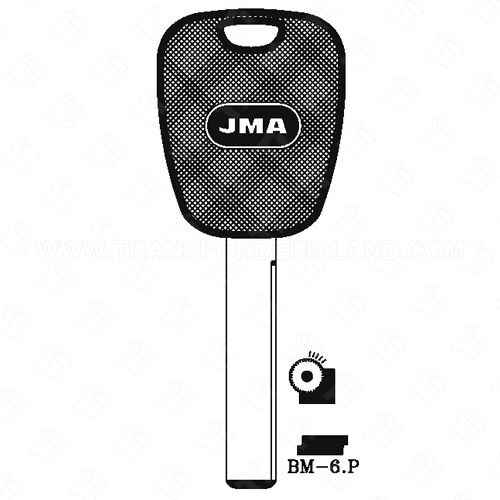 JMA BMW Plastic Head Key Blank 2 Track High Security BM-6.P HU92RP
