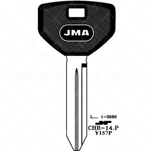 JMA Chrysler Dodge Jeep Plastic Head Key Blank CHR-14P P1794 Y157P