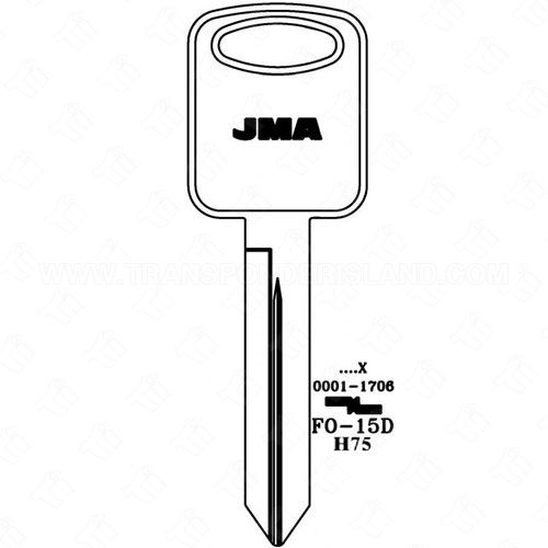 JMA Ford 8 Cut Key Blank FO-15DE 1196FD H75
