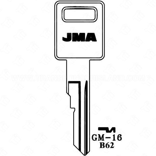 JMA GM Single Sided 6 Cut Key Blank GM-16 B62
