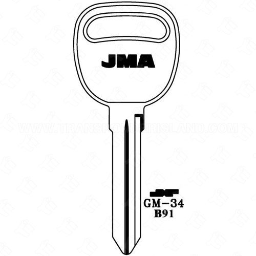 JMA GM Double Sided 10 Cut Key Blank GM-34 P1111 B91