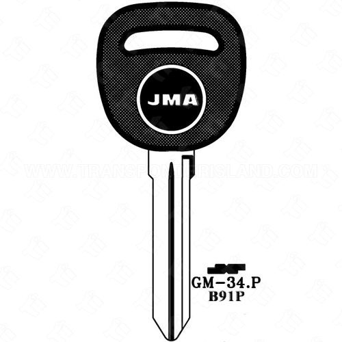 JMA GM Double Sided 10 Cut Plastic Head Key Blank GM-34.P P1111 B91P