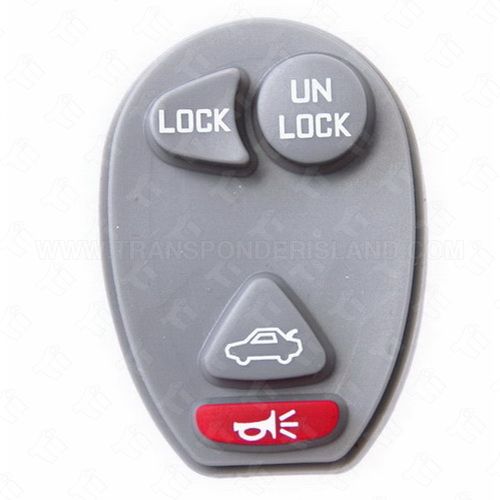 GM Oval Style Keyless Entry Remote Rubber Pad 4B Trunk