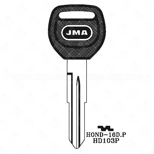 JMA Honda Acura Double Sided 8 Cut Plastic Head Key Blank HOND-16D.P X214 B100 HD103P
